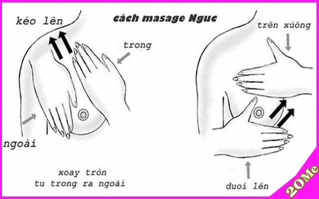 Massage giúp tăng kích thước vòng 1
