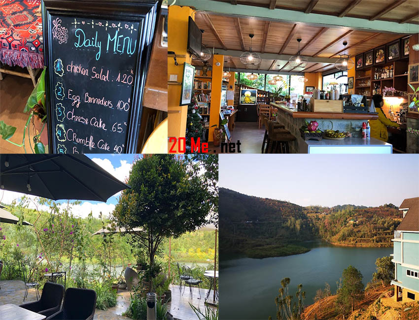 Zen cafe lakeside quán cafe view hồ tuyền lâm khu vực đào nguyên đẹp